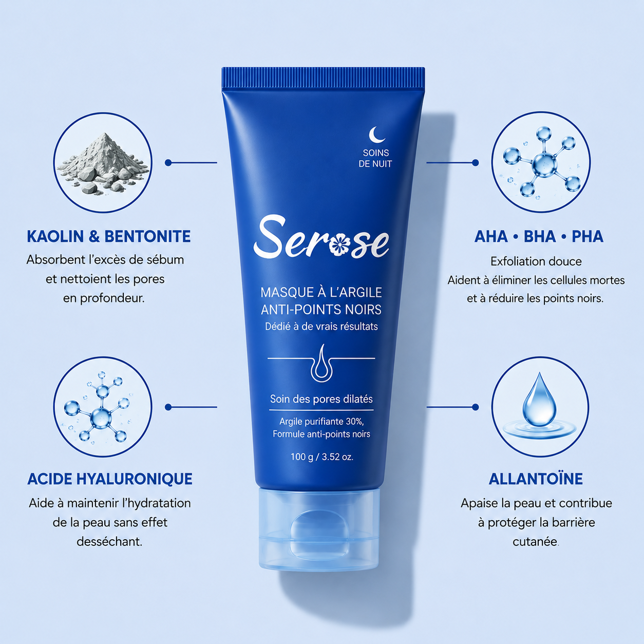 MASQUE ANTI-POINTS NOIRS